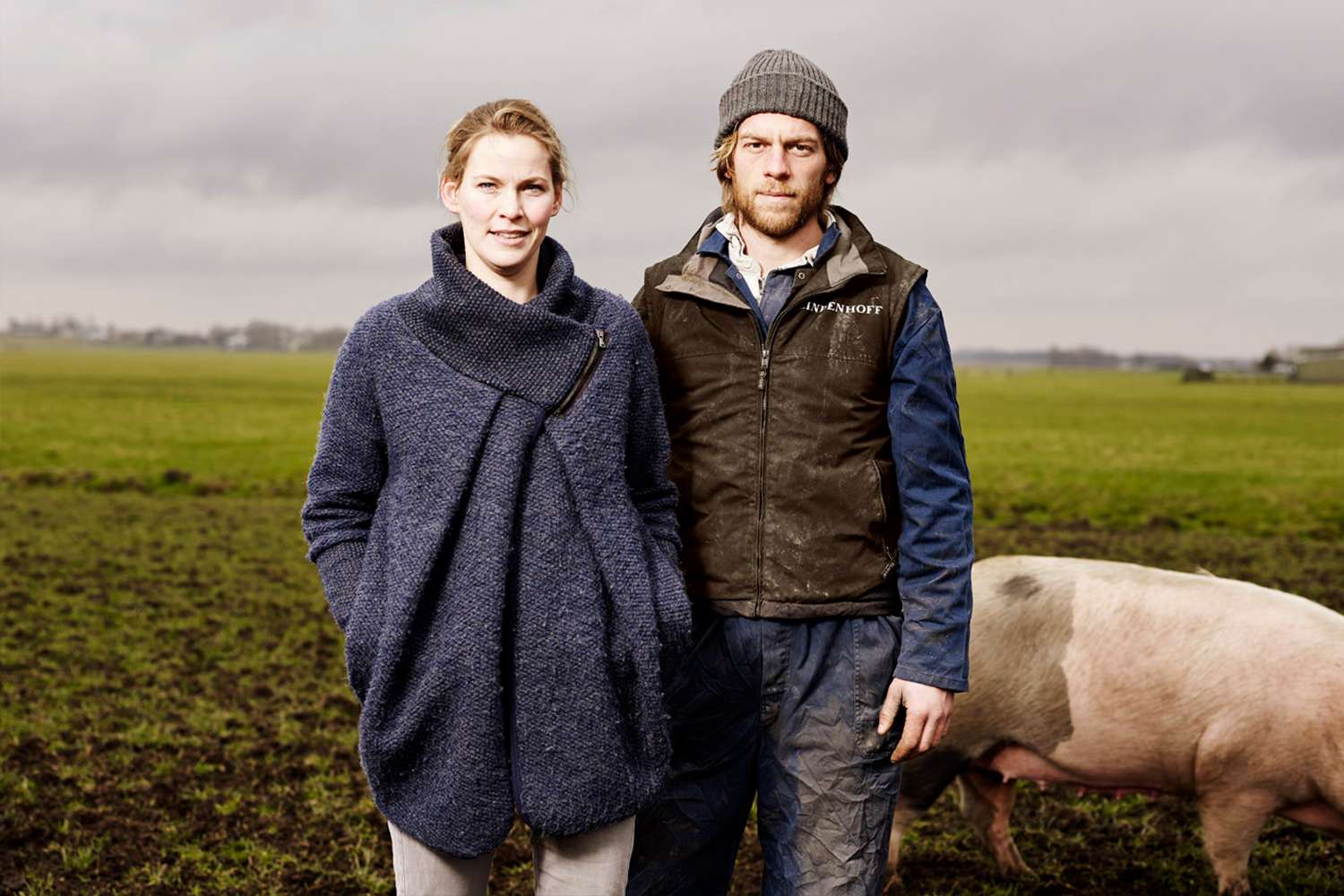 Dirco & Joelle te Voortwis met varken